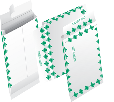 12 x 16 x 2 First Class Expansion Envelopes with Peel and Seal - White Tyvek® 18lb