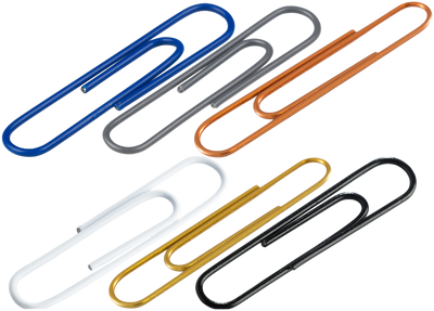 Business Assorted Jumbo 2 Inch Paper Clips - 6 Packs of 75
