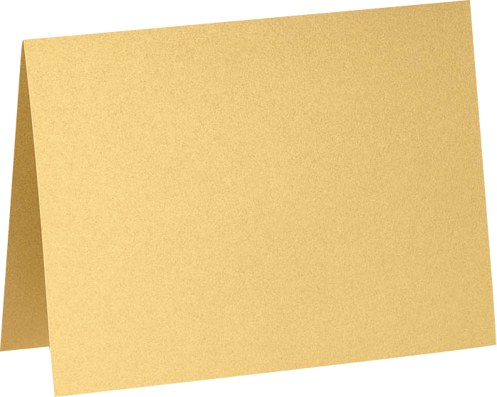 Gold Metallic 100lb A2 Foldover Cards (4 1/4 x 5 1/2)