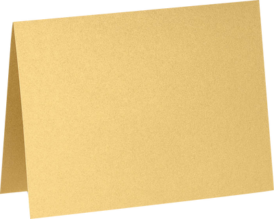 Gold Metallic 100lb A7 Foldover Cards (5 1/8 x 7)