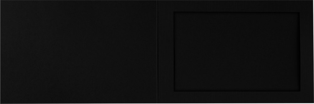 Black Linen 4 x 6 Landscape Photo Holder
