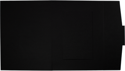 Black Linen 4 x 6 Fold-Over Easel Photo Frame