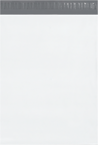 White 14lb 15 x 20 x 4 Poly Mailer with Peel & Seal