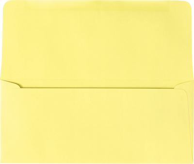 Pastel Canary Yellow 24lb Remittance Envelopes (3 7/8 x 8 7/8 Closed)