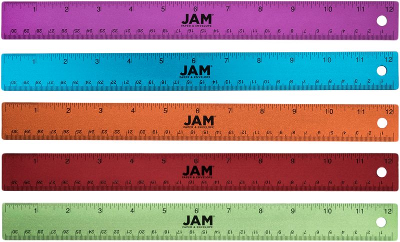 Aluminum Rulers 12 Inch – Primary 5 Pack | Envelopes.com