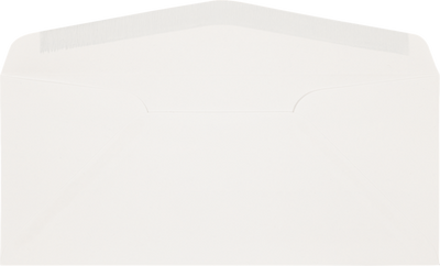 White 32lb Strathmore #10 Regular Premium Envelopes (4 1/8 x 9 1/2)