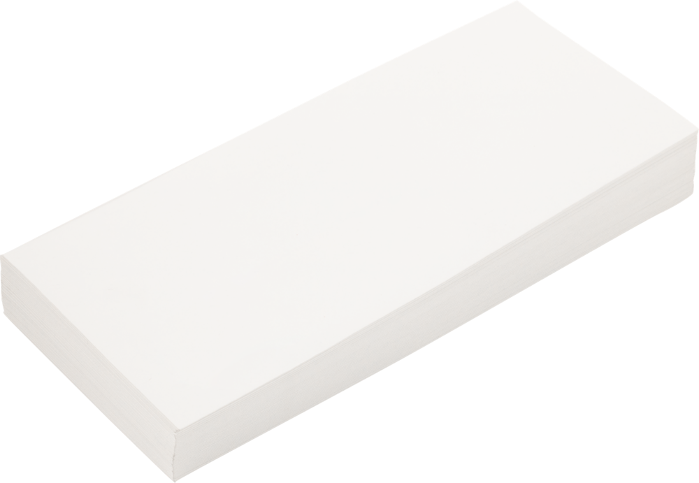 White 32lb Strathmore #10 Regular Premium Envelopes (4 1/8 x 9 1/2)