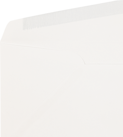 White 32lb Strathmore #10 Regular Premium Envelopes (4 1/8 x 9 1/2)