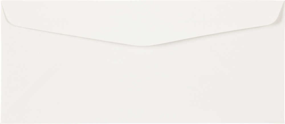 White 32lb Strathmore #10 Regular Premium Envelopes (4 1/8 x 9 1/2)