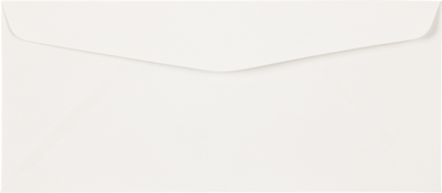 White 32lb Strathmore #10 Regular Premium Envelopes (4 1/8 x 9 1/2)