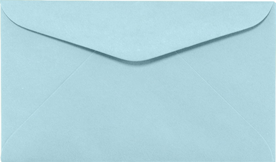 Pastel Blue 24lb #6 1/4 Regular Envelopes (3 1/2 x 6)