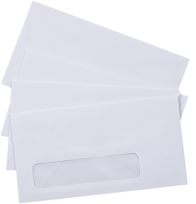 White 24lb #7 1/2 Window Envelopes (3 15/16 x 7 1/2)