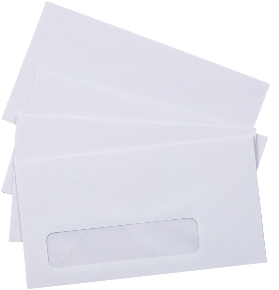 White 24lb #7 1/2 Window Envelopes (3 15/16 x 7 1/2)