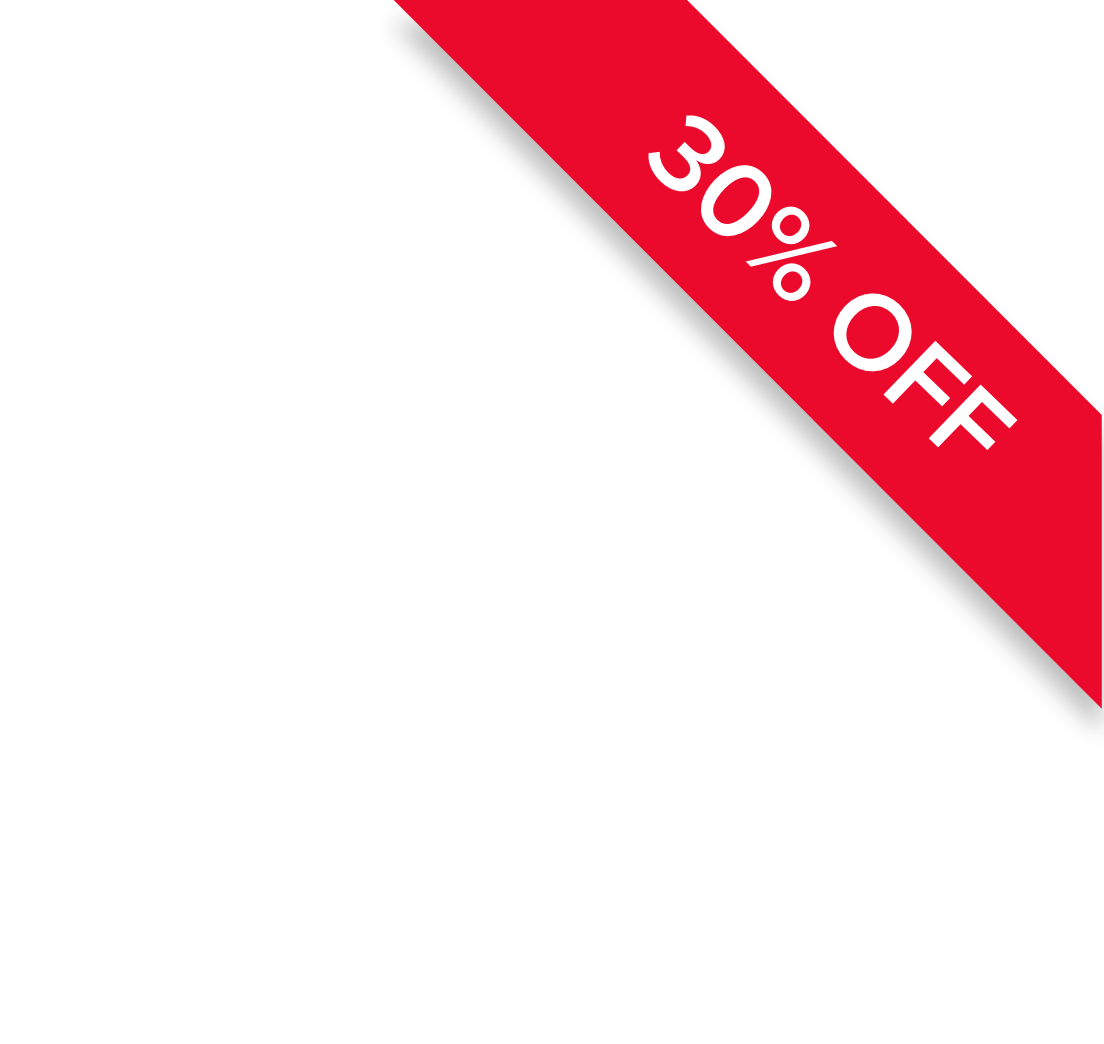 30% off - Top Right - Small Ribbon
