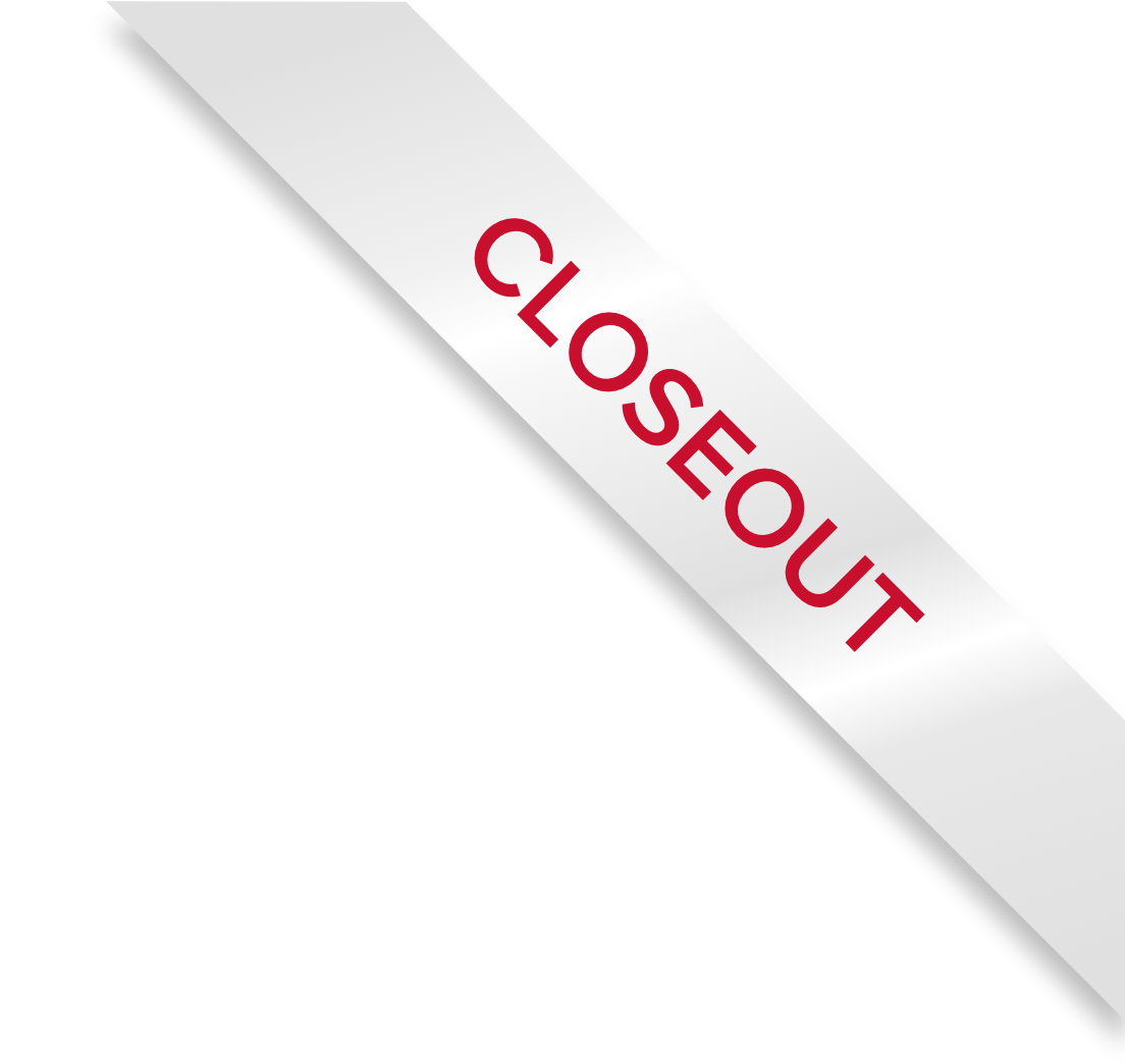 Closeout Silver - Top Right - Large Ribbon